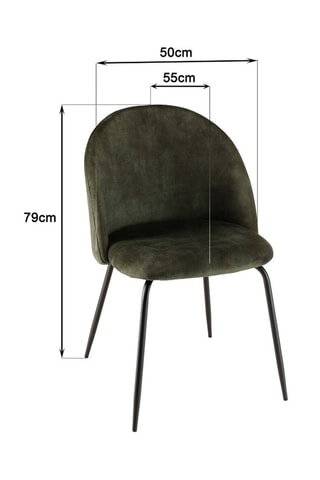 2 chaises Tom - Vert sapin