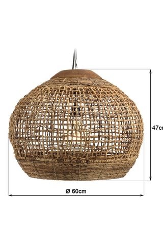 Suspension boule Sixtine - Naturel