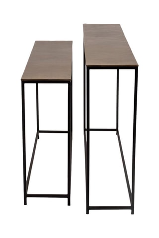 2 consoles gigognes Johan - Noir