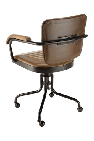 Chaise pivotante à roulettes Marcel - Marron
