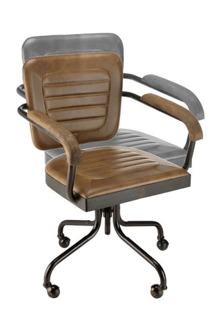 Chaise pivotante à roulettes Marcel - Marron