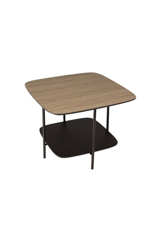 Table basse Julia - Imitation bois et noir