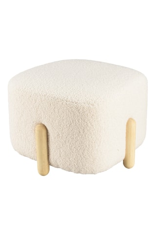 Pouf - Ecru - En polyester