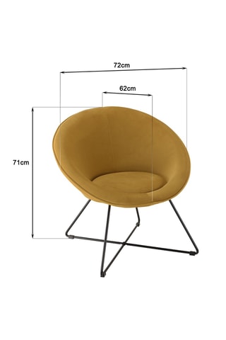 Fauteuil Agathe - Jaune