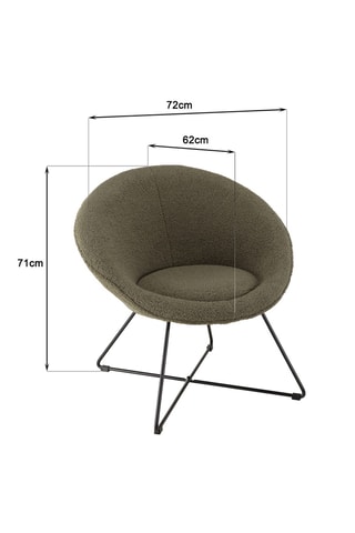 Fauteuil Agathe - Kaki