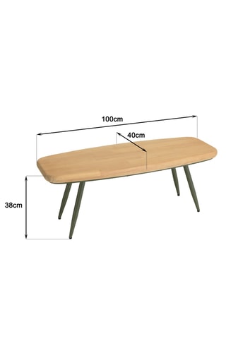 Table basse en pin - 100 x 38 x 40 cm