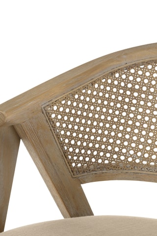 Chaise en frêne et rotin Pierre - 59 x 75,5 X 56 cm