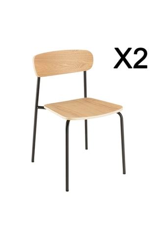 2 chaises Ecolier - 47 x 77,5 x 50,5 cm