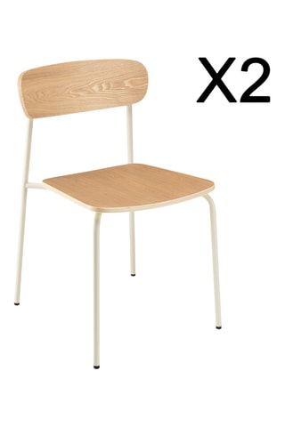 2 chaises Ecolier - 47 x 77,5 x 50,5 cm