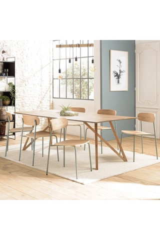 2 chaises Ecolier - 47 x 77,5 x 50,5 cm