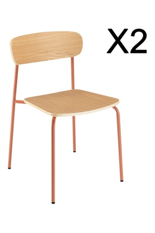 2 chaises Ecolier - 47 x 77,5 x 50,5 cm