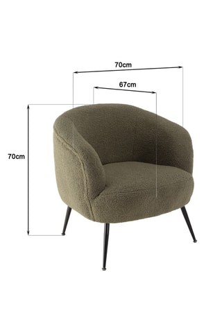 Fauteuil Agathe - Kaki