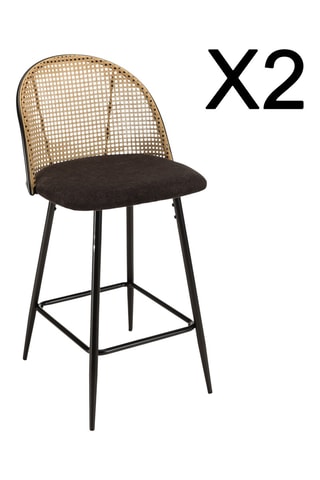 2 tabourets d’ilot - 48 x 92,5 x 53 cm