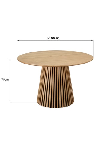 Table à manger en chêne - 120 x 75 cm