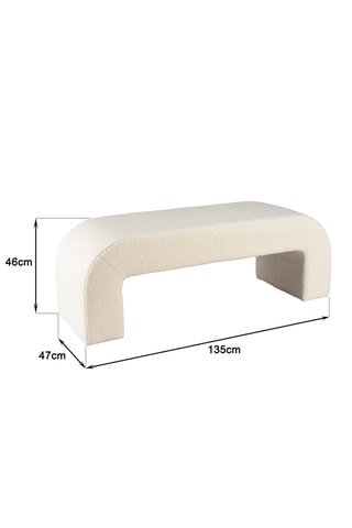 Banc - Ecru - En polyester
