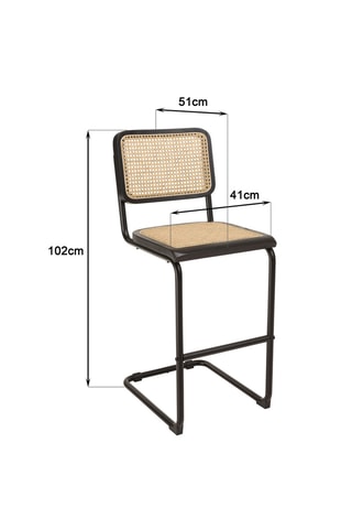 2 tabourets d'ilot Pierre - 41 x 51 x 102 cm