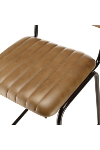 2 tabourets de bar en manguier et rotin Marcel - 45 x 104 x 55 cm