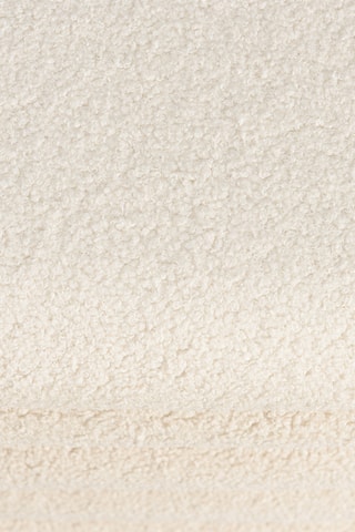Banc-coffre - Ecru - En tissu bouclette