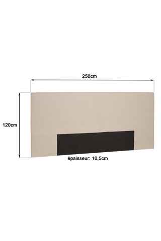 Tête de lit en pin Arthur - 250 x 10,5 x 120 cm