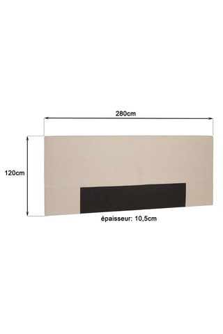 Tête de lit en pin Arthur - 280 x 10,5 x 120 cm