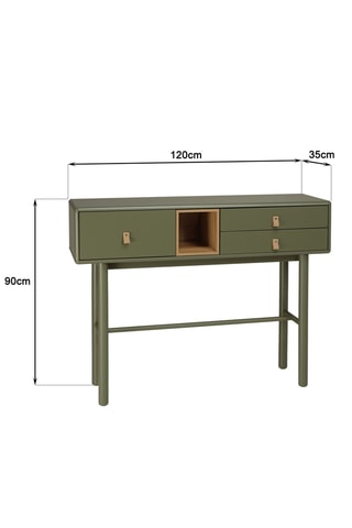 Console 3 tiroirs Ethan - 120 x 90 x 35 cm