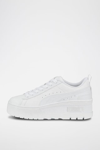 Sneakers plateformes en cuir Mayze Wedge - Blanc