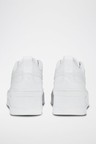 Sneakers plateformes en cuir Mayze Wedge - Blanc