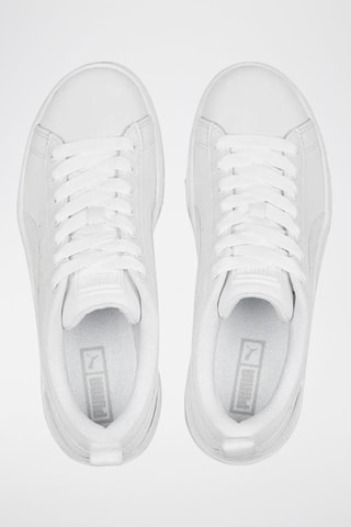 Sneakers plateformes en cuir Mayze Wedge - Blanc