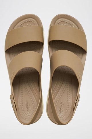 Sandales compensées Brooklyn Low Wedge - Kaki et beige