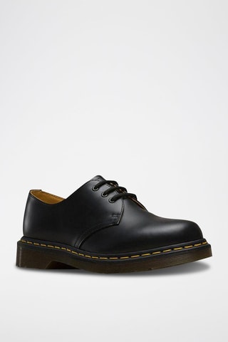 Derbys en cuir Black Smooth Noir