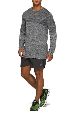 T-shirt Race Seamless Gris