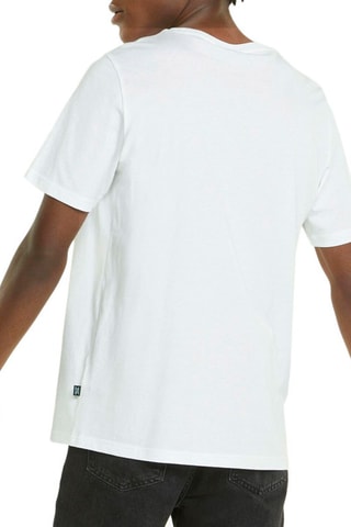 T-shirt FD Photoprint Blanc et bleu