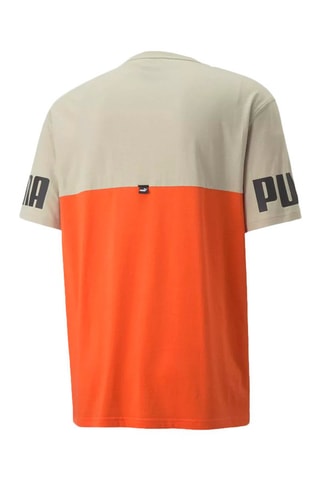 T-shirt FD Power Beige et orange