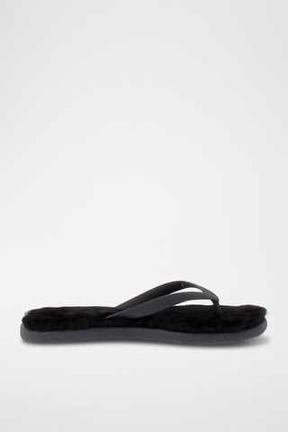Tongs Fluffie II Noir