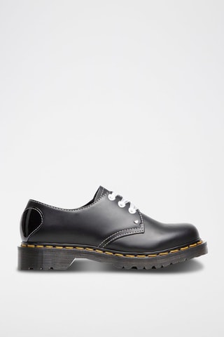Derbys en cuir 1461 Hearts Black Smooth - Noir