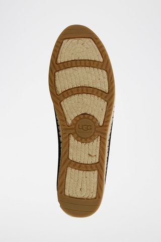 Espadrilles en cuir Sandrine Metallic Noir