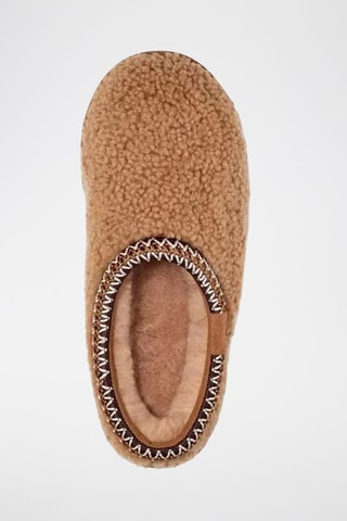 Chaussons en peau de mouton Tasman Maxi Curl - Marron