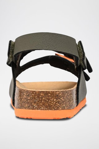 Sandales Turtle Kaki et orange