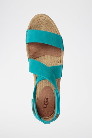 Sandales en nubuck Mila - Turquoise