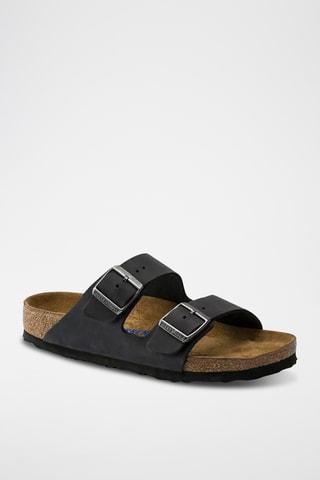 Mules en cuir Arizona - Noir