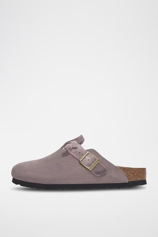 Sabots en nubuck Boston - Lilas