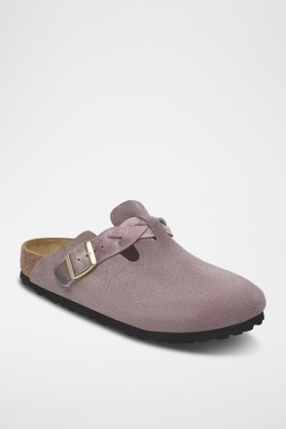 Sabots en nubuck Boston - Lilas