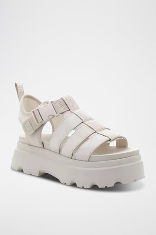 Sandales en nubuck Cora - Blanc