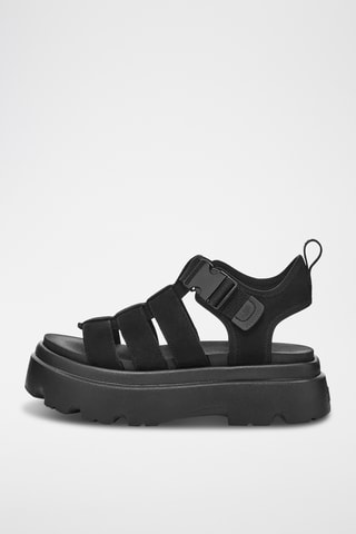 Sandales en nubuck Cora - Noir