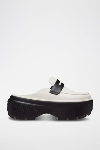 Mocassins plateformes Stomp Loafer - Blanc et noir