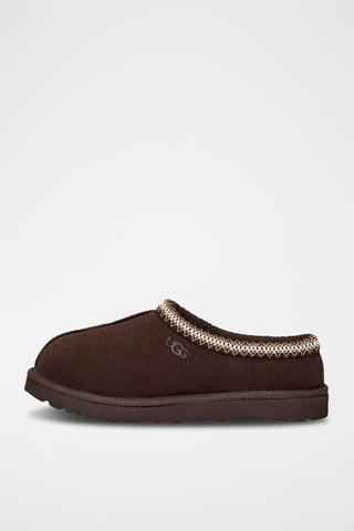 Chaussons fourrés en nubuck Tasman - Marron foncé