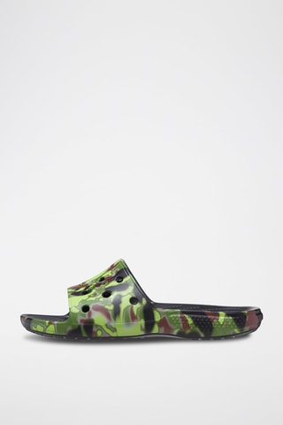 Claquettes Classic Noir et vert