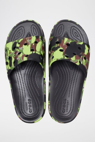 Claquettes Classic Noir et vert