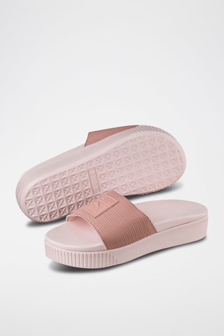 Claquettes plateformes Slide EP-Rose
