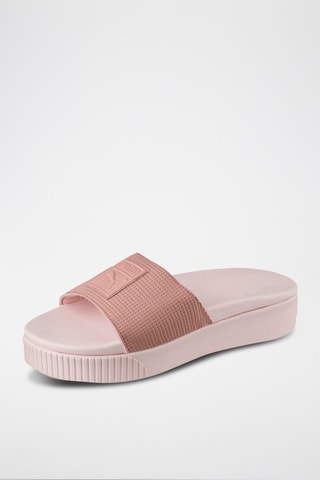 Claquettes plateformes Slide EP-Rose